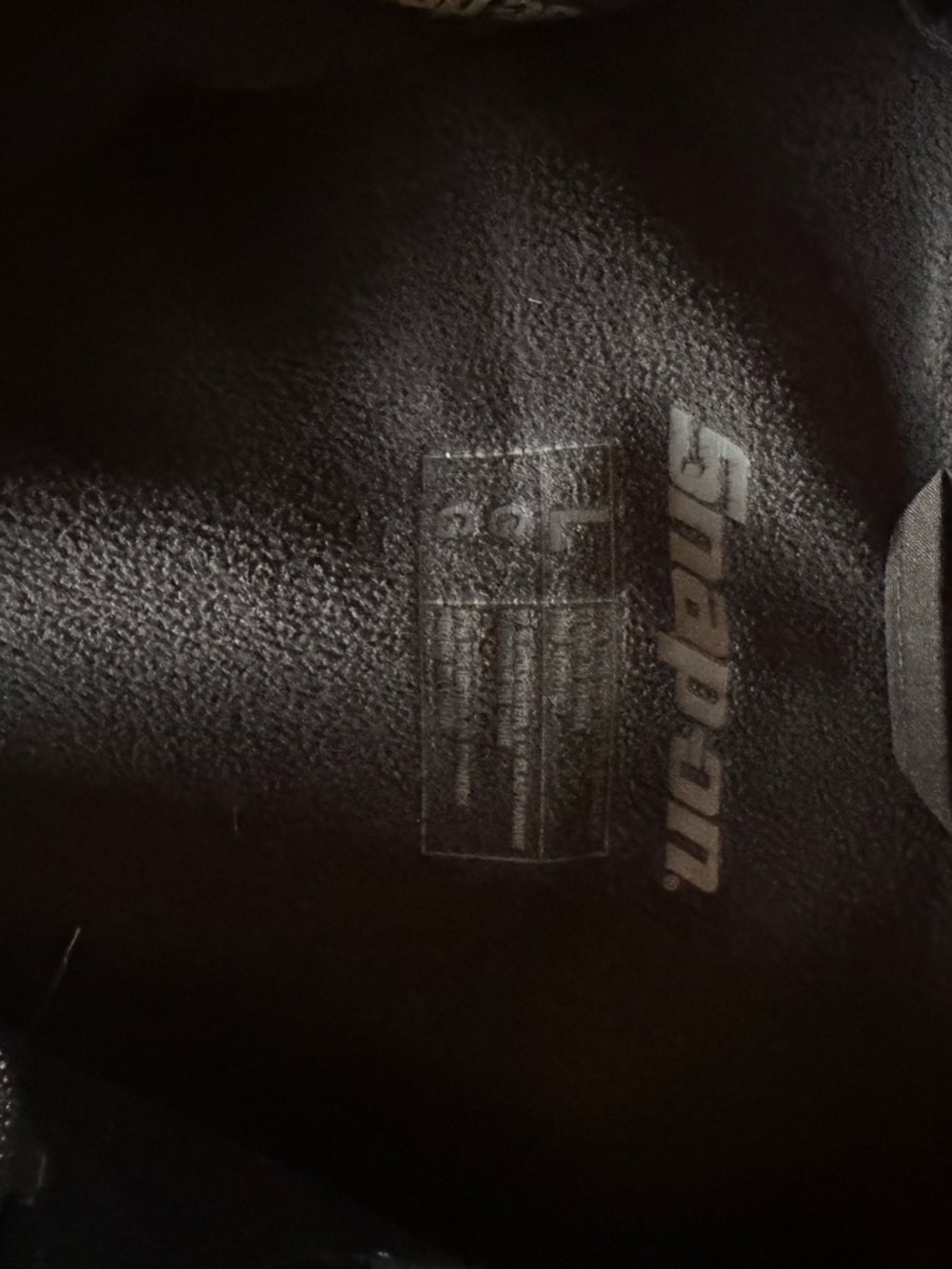 Snap branded black fleece jacket with gray logo - Picture 5 of 9